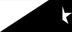 drapeau blanc et noir
